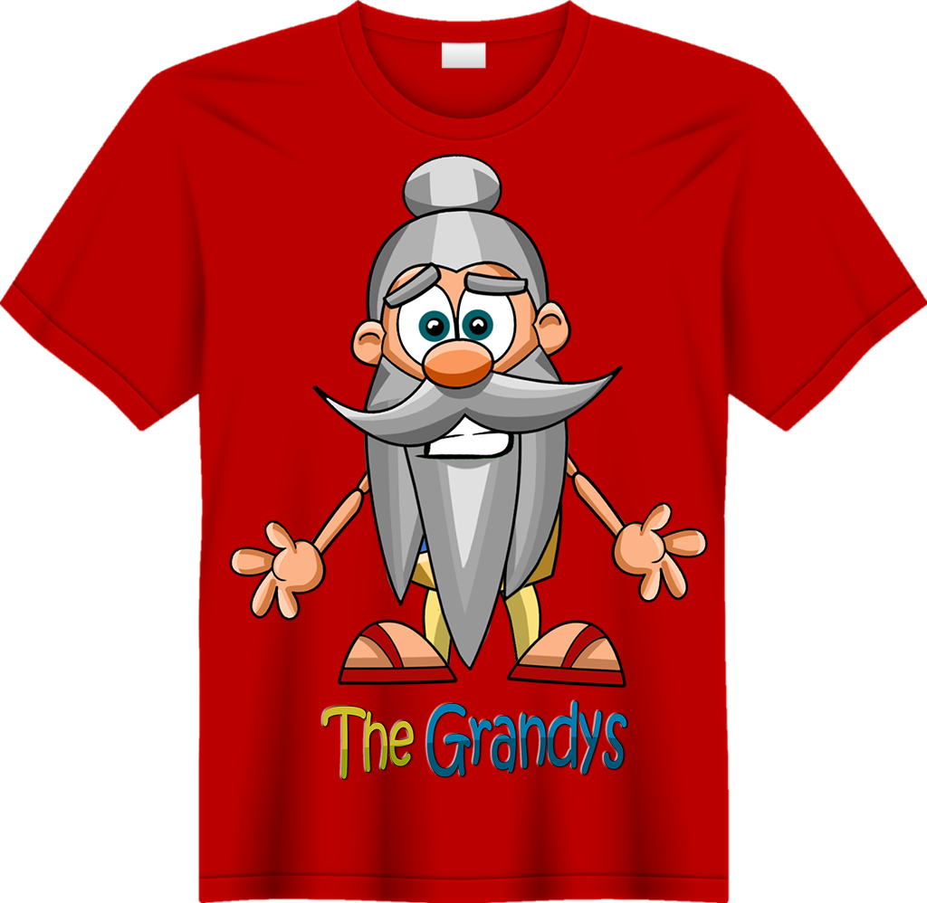 The Grandys character t-shirt in red